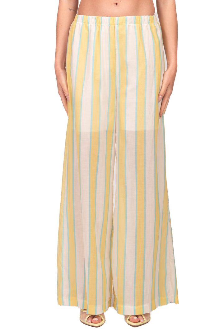 Tensione In - Pantalone in mussola rigato Art. PE260468