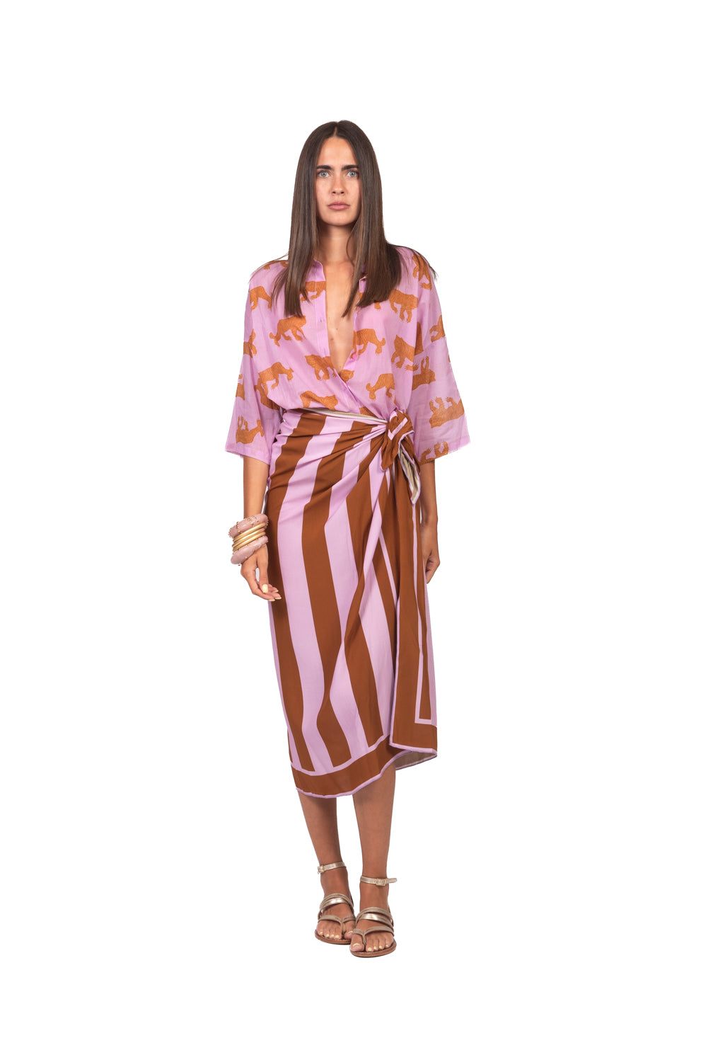Tensione In - Gonna lunga rigata Art. PE260440