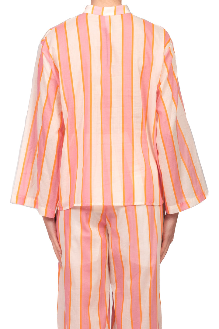 Tensione In - Camicia rigata in mussola Art. PE260467