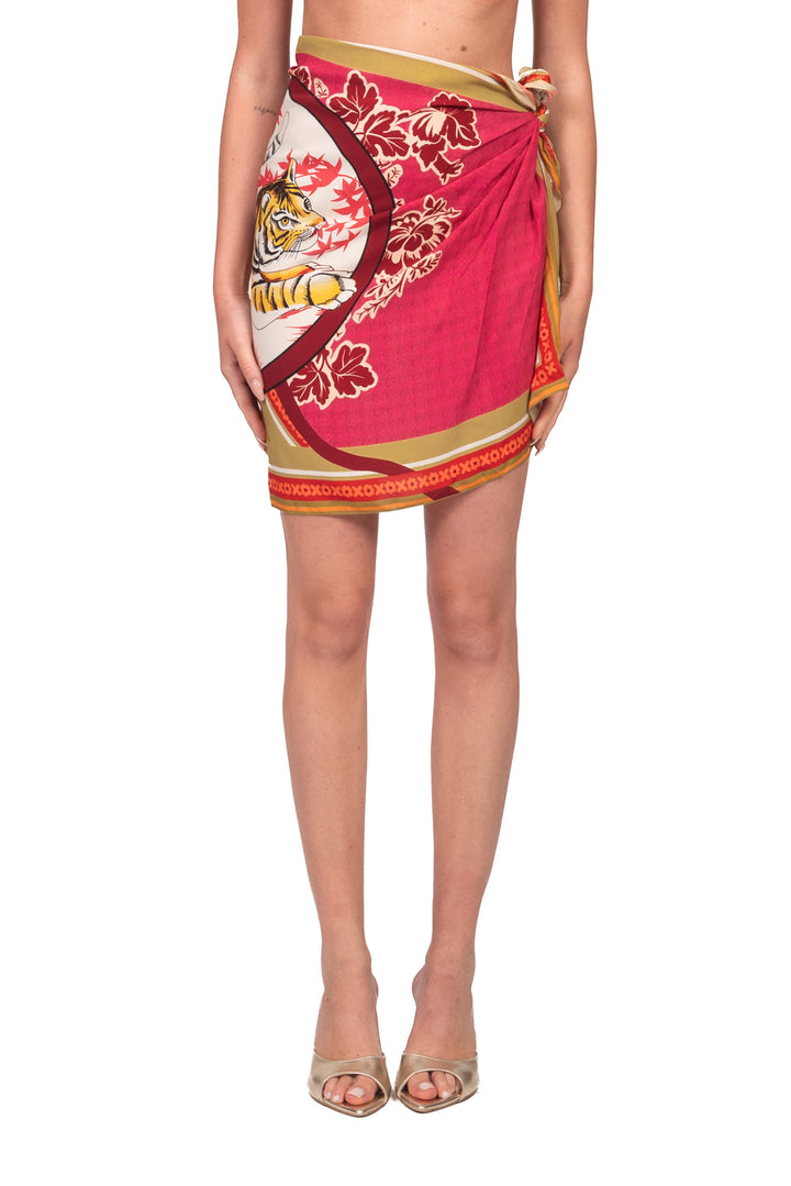 Tensione In - Gonna pareo midi fantasia tigre Art. PE260469