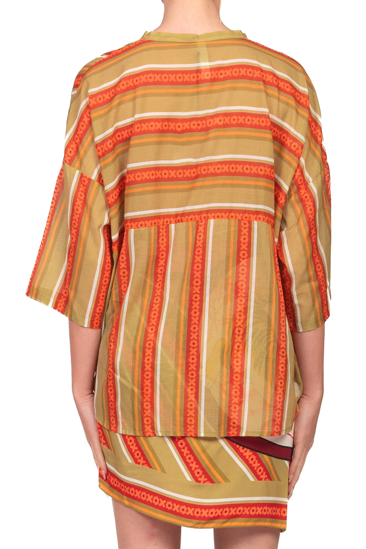 Tensione In - Camicia in mussola fantasia Art. PE260471