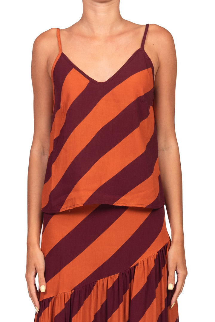 Tensione In - Top bretella rigato Art. PE260451