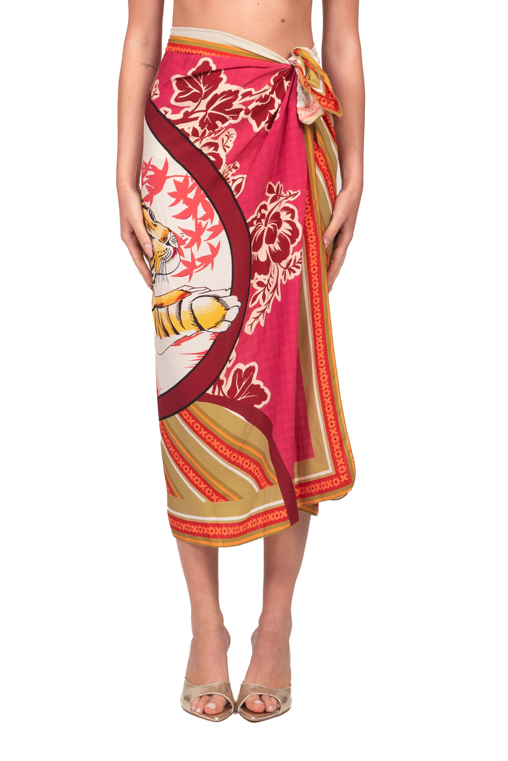 Tensione In - Gonna pareo lunga fantasia tigre Art. PE260470