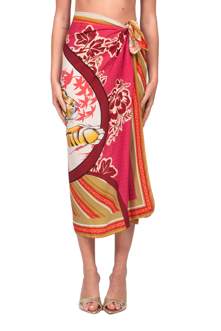 Tensione In - Gonna pareo lunga fantasia tigre Art. PE260470