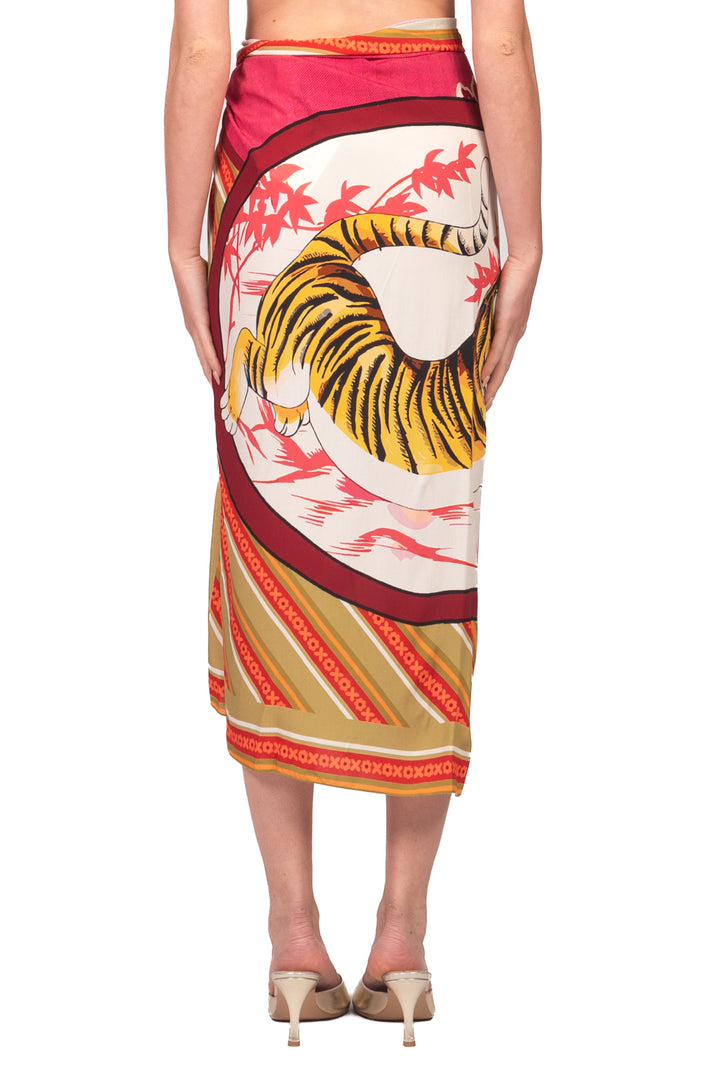 Tensione In - Gonna pareo lunga fantasia tigre Art. PE260470