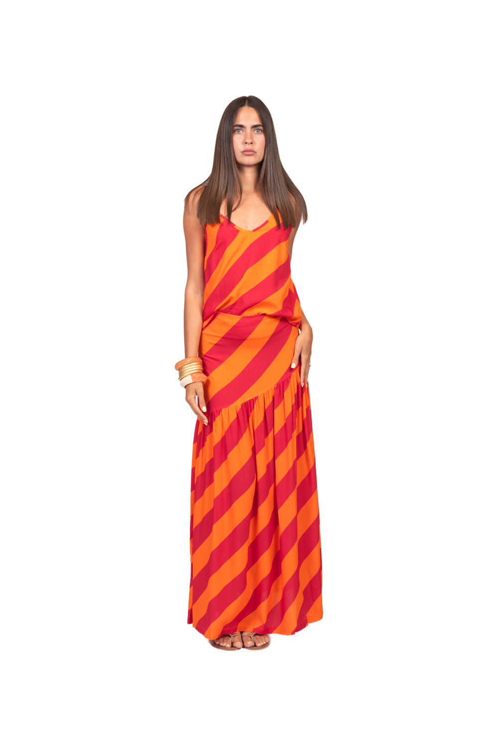 Tensione In - Top bretella rigato Art. PE260451