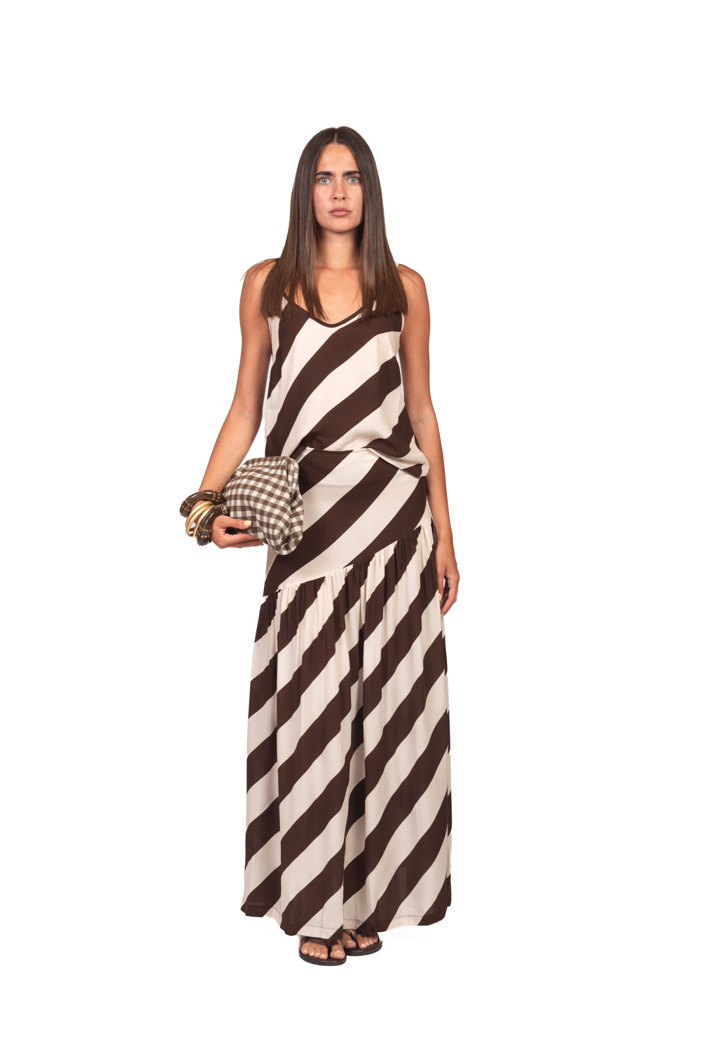 Tensione In - Top bretella rigato Art. PE260451