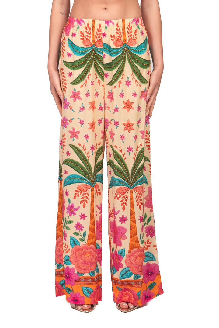 Tensione In - Pantalone fantasia palme Art. PE260999