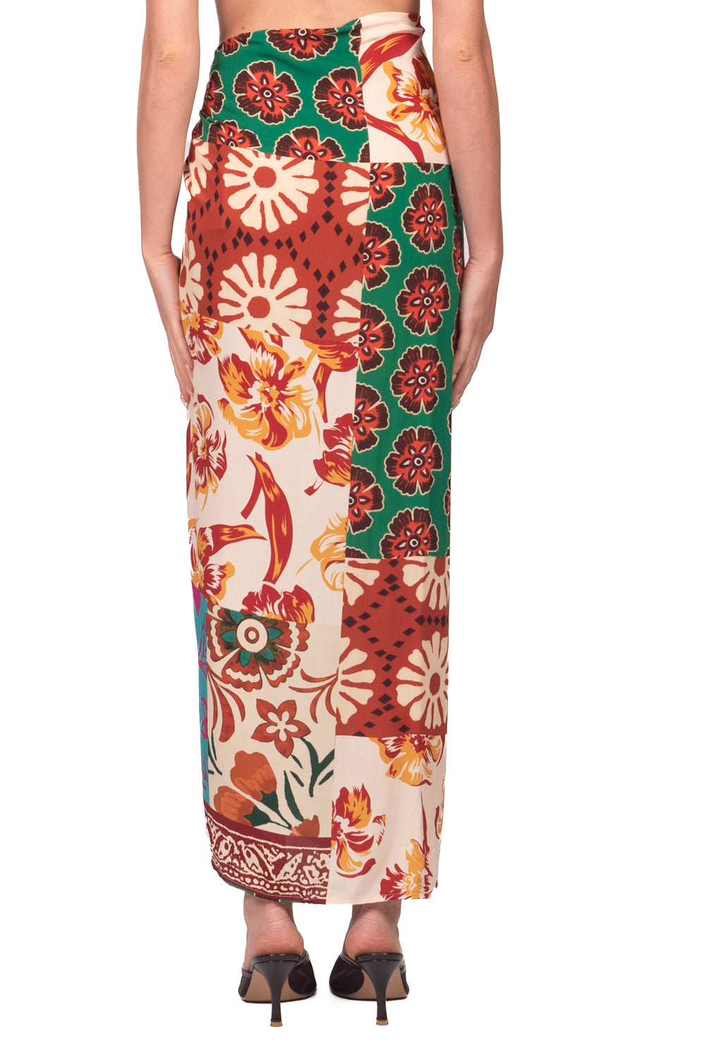 Tensione In - Gonna pareo lunga floreale Art. 39764