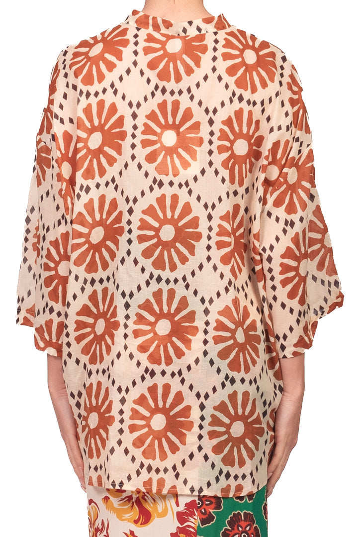 Tensione In - Camicia in mussola floreale Art. 39828