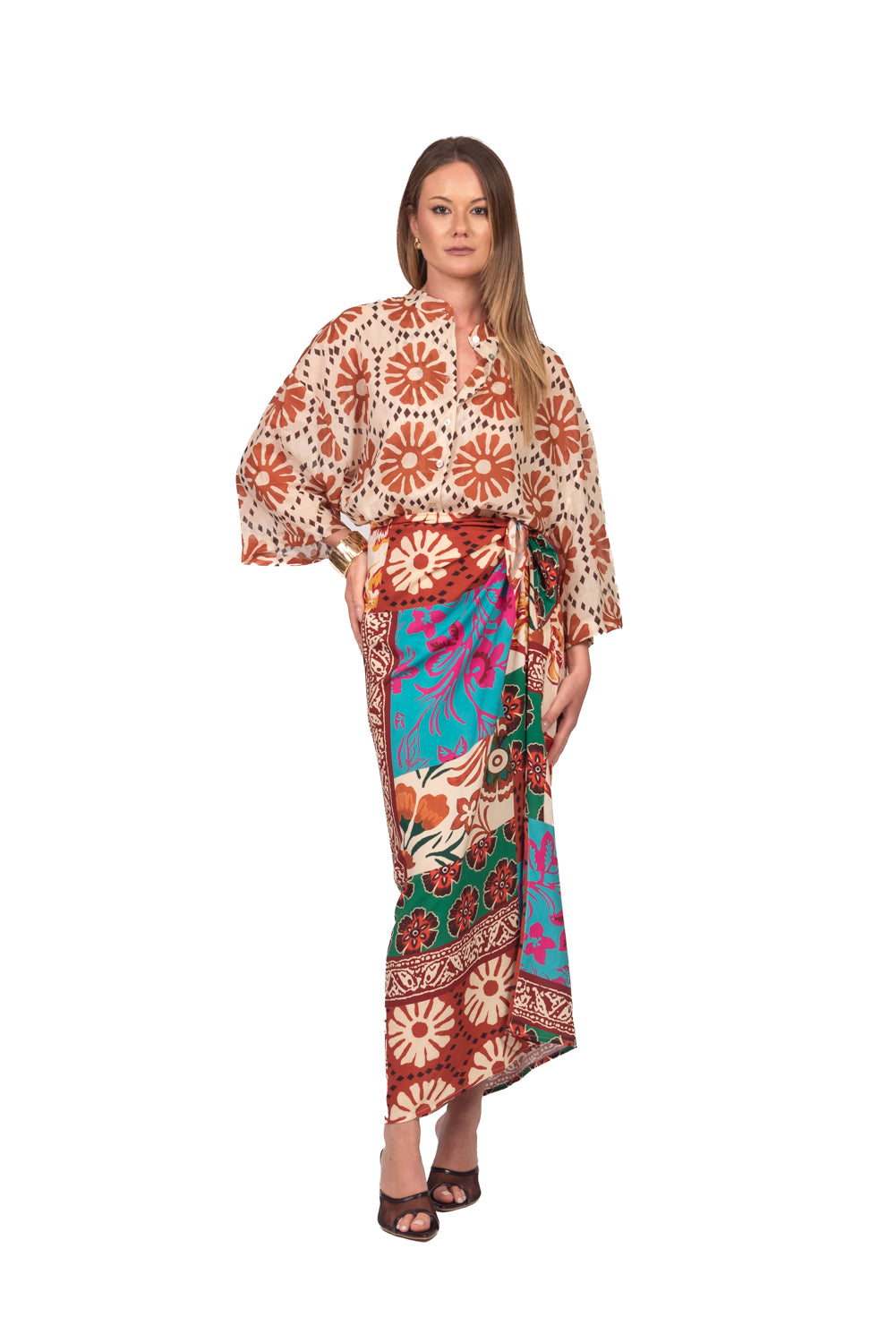 Tensione In - Camicia in mussola floreale Art. 39828