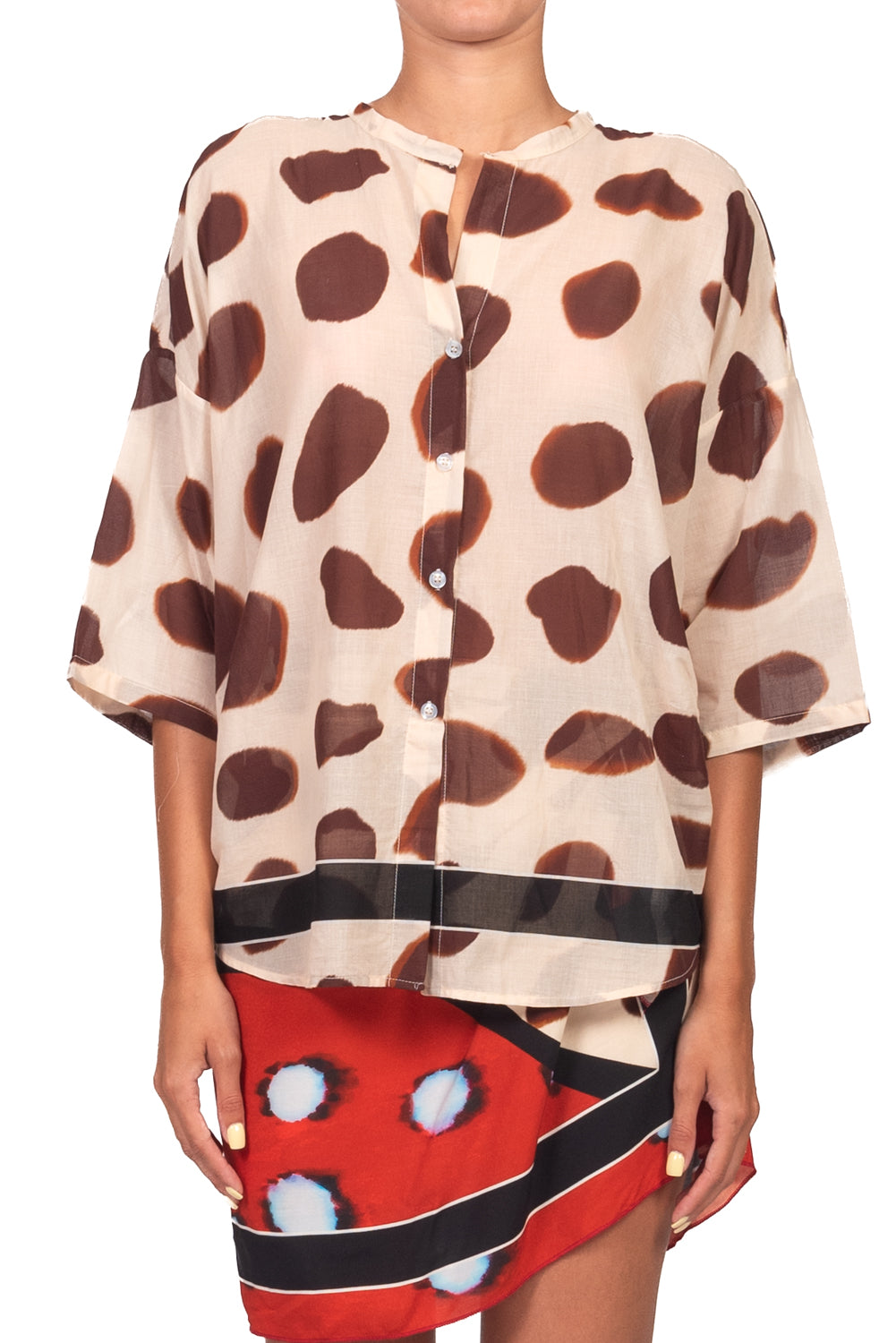 Tensione In - Camicia mussola fantasia Art. PE260444