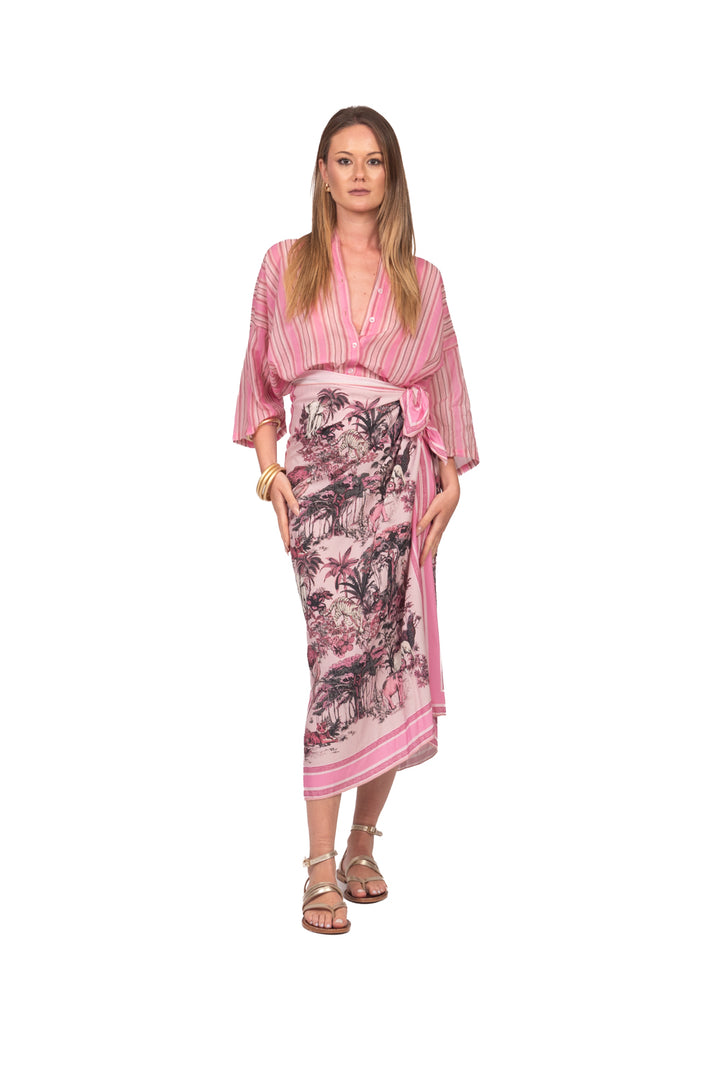 Tensione In - Camicia in mussola rigata Art. PE260474