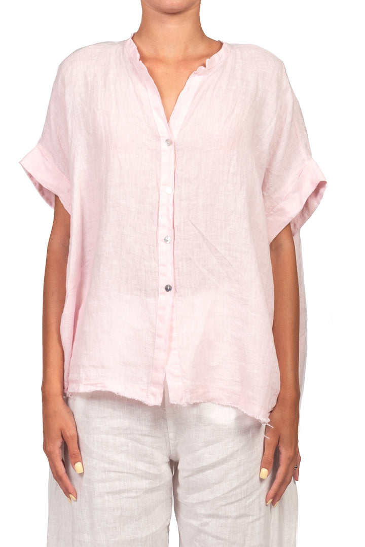Tensione In - Camicia in lino mezza manica Art. S26CL97