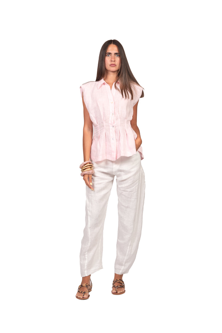 Tensione In - Camicia sfiancata in lino Art. S26CL19