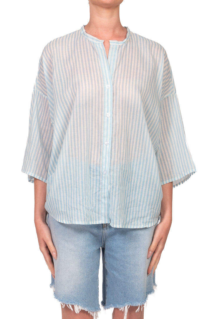 Tensione In - Camicia in mussola rigata Art. PE260449