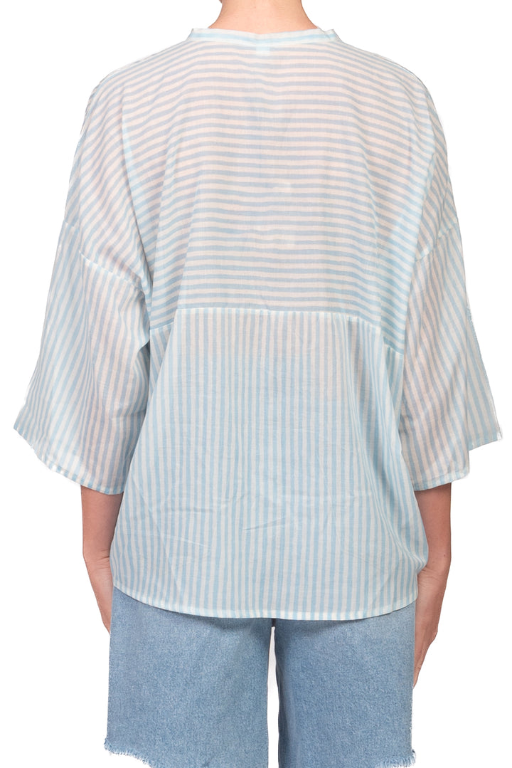 Tensione In - Camicia in mussola rigata Art. PE260449
