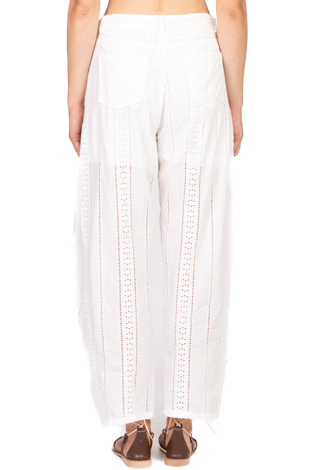 Tensione In - Pantalone barrel ricamato Art. S25PI83