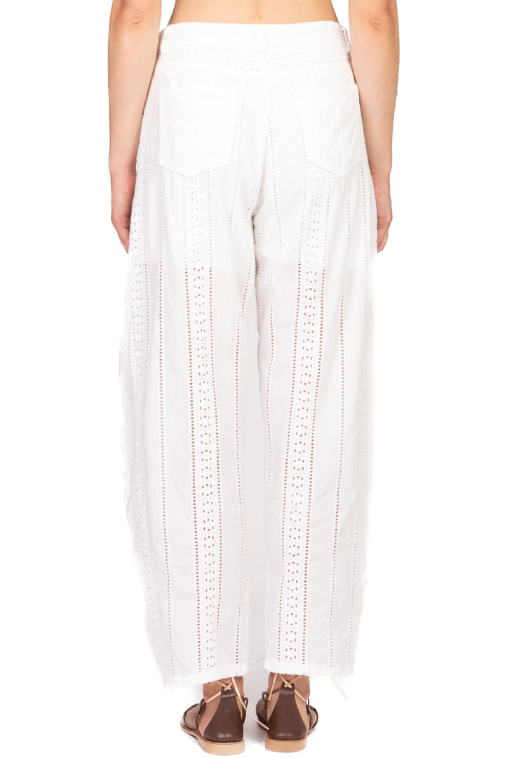 Tensione In - Pantalone barrel ricamato Art. S25PI83