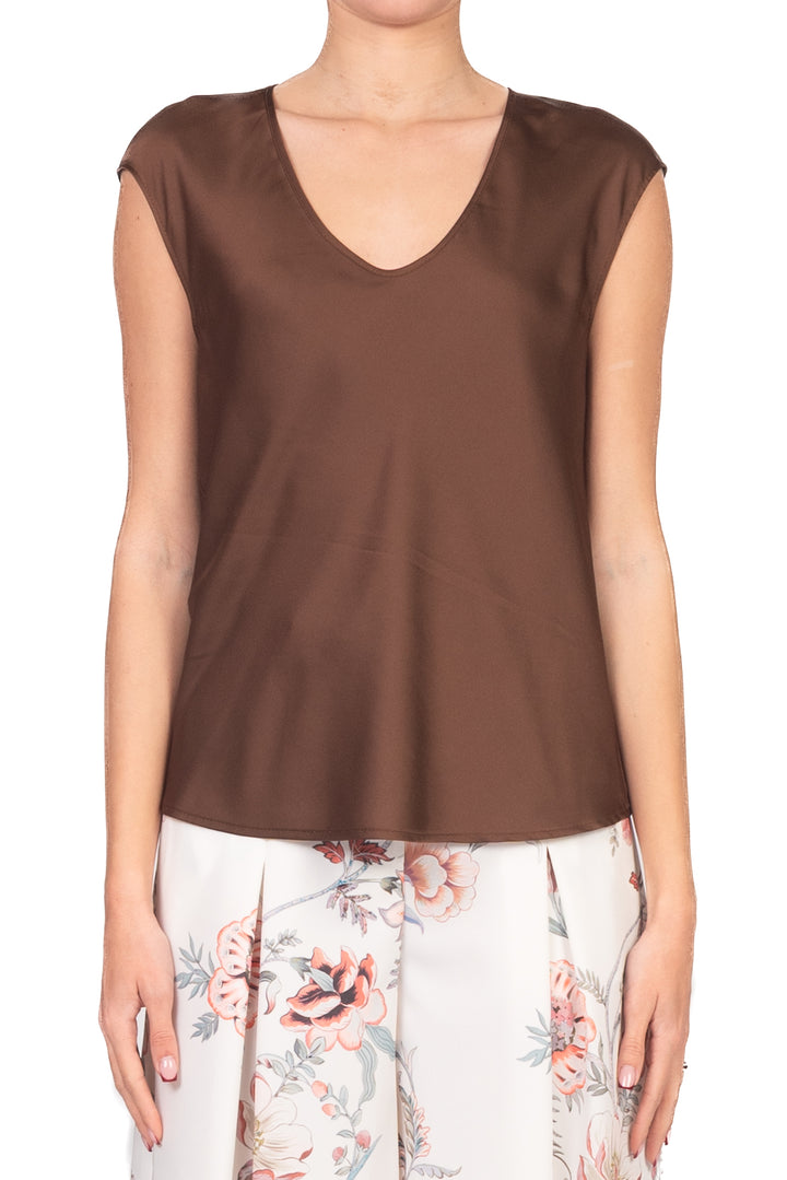 Imperial - Blusa in satin scollo v Art. REH0LDG