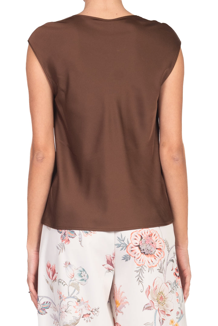 Imperial - Blusa in satin scollo v Art. REH0LDG