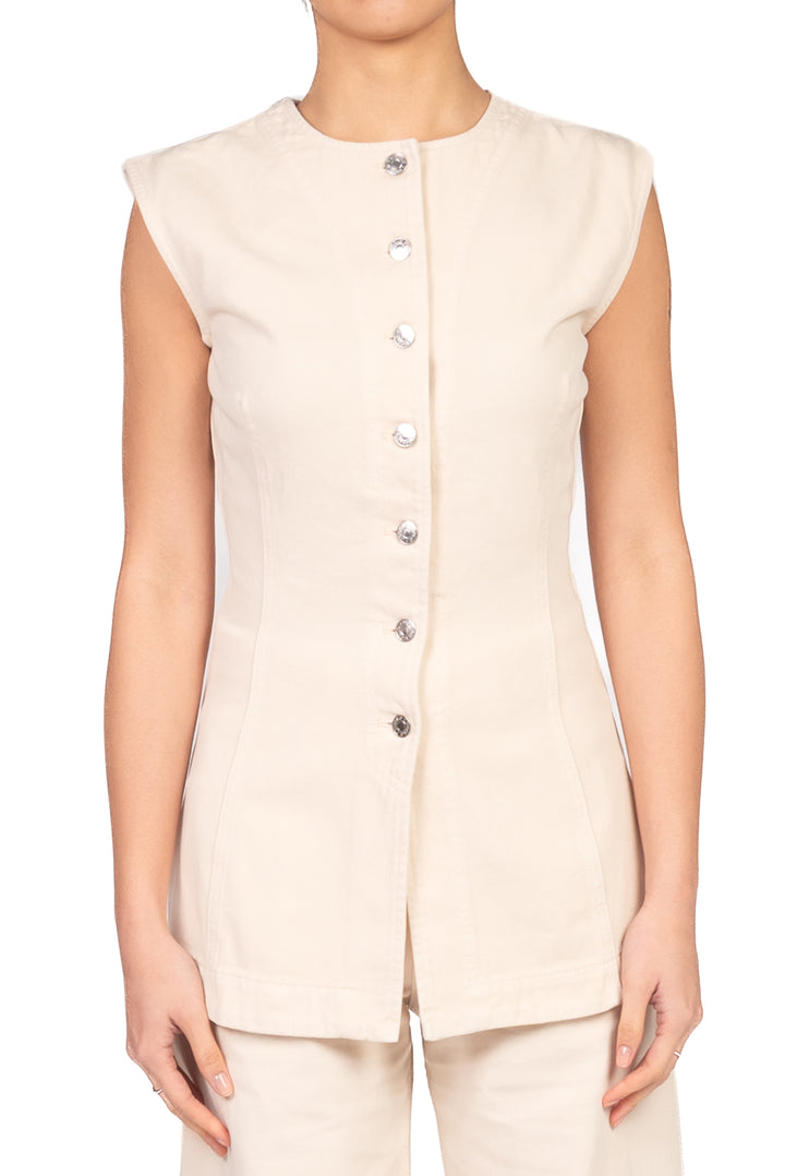 Vicolo - Gilet in denim sfiancato Art. DAB5326