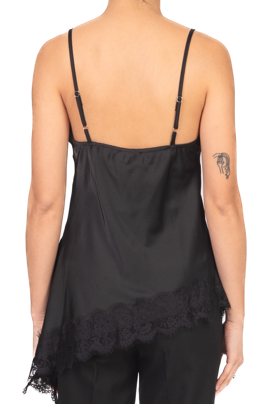 Vicolo - Top in satin asimmetrico con pizzo Art. TAB1703