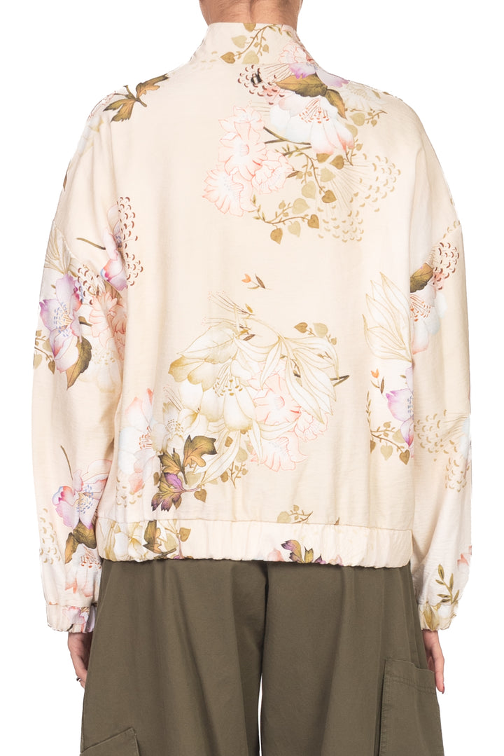 Dixie - Bomber floreale con alamari Art. VAIU1PE