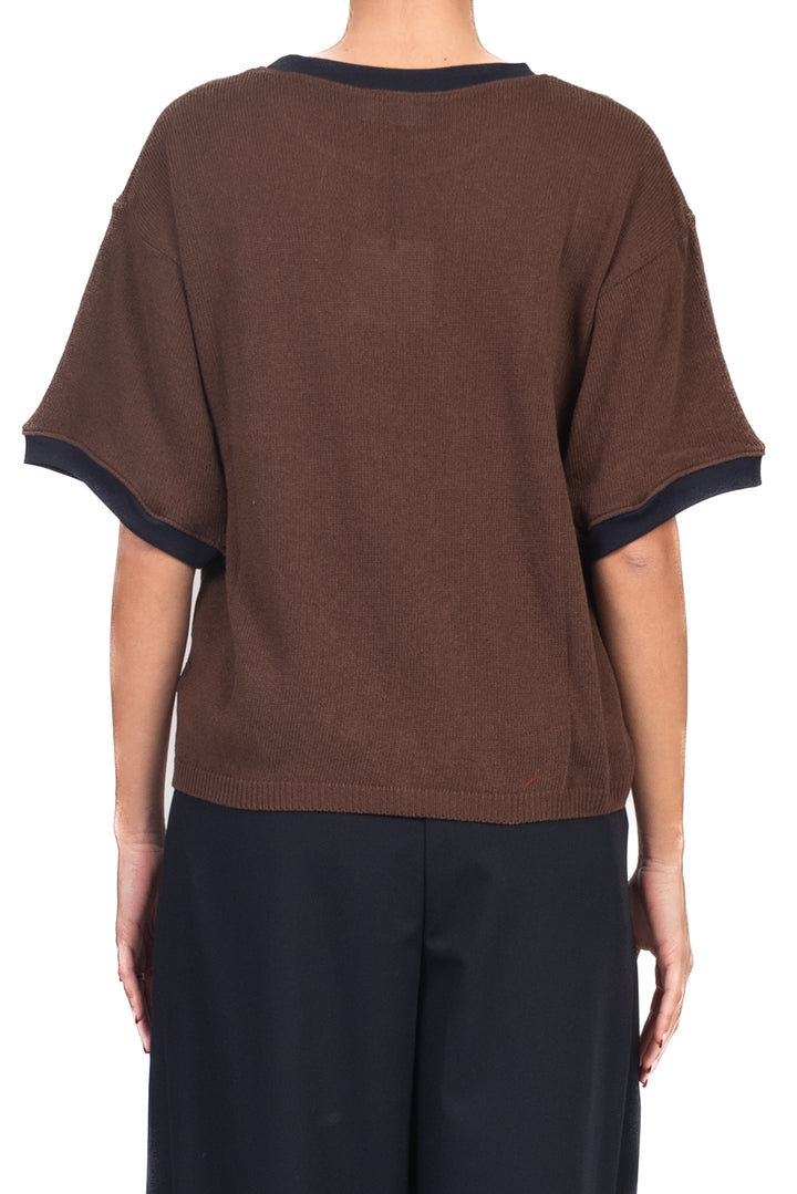 Vicolo - Maglia girocollo profili contrasto Art. 7AB7051
