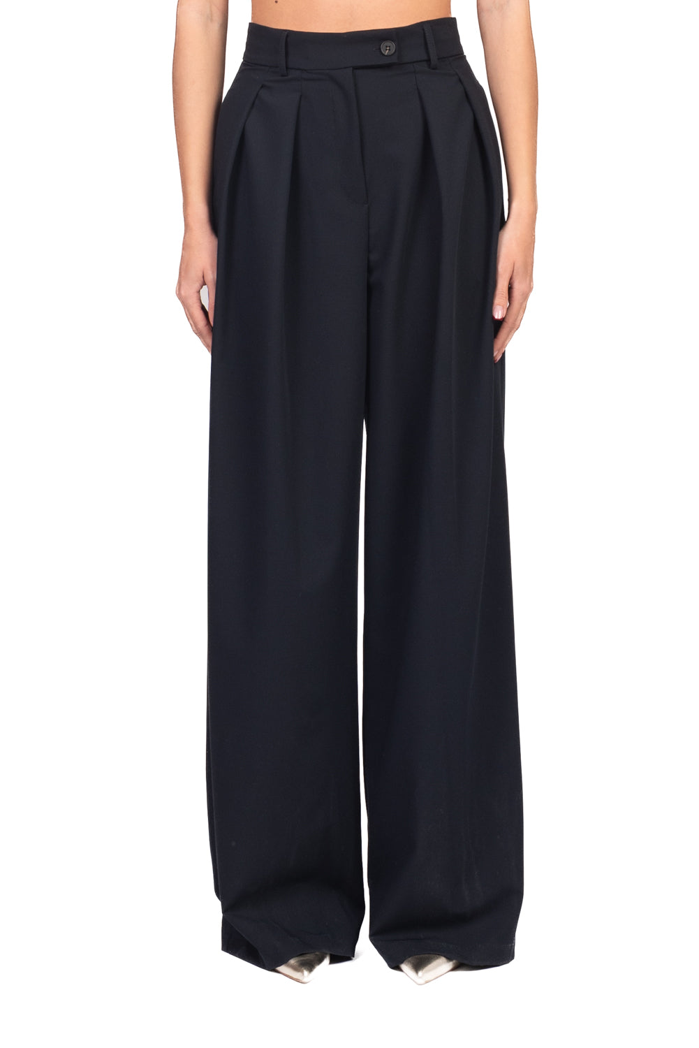 Tensione In - Pantalone palazzo chiusura asimmetrica Art. 26P4364