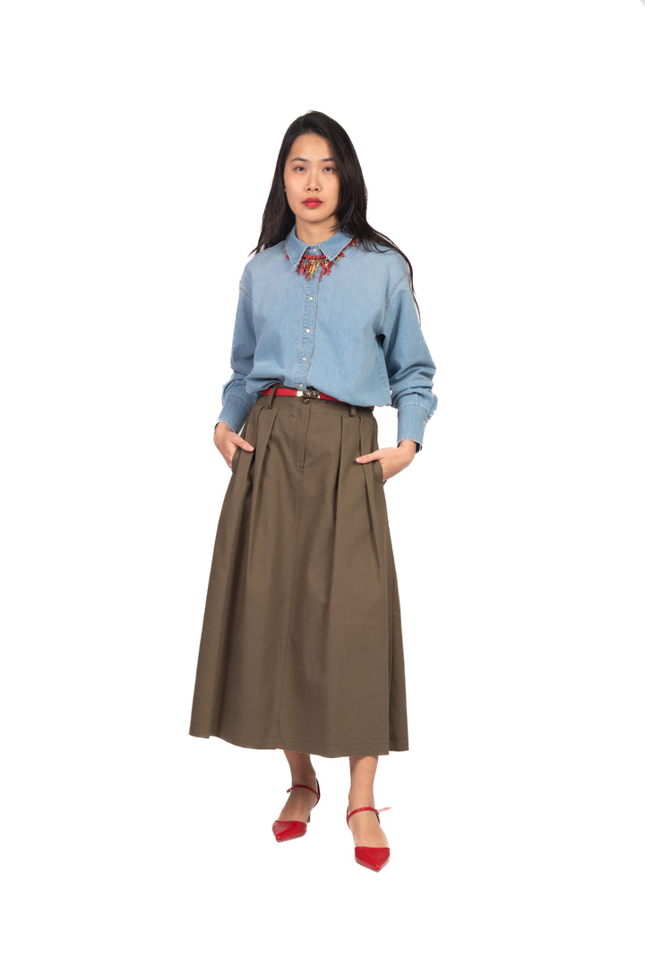 Vicolo - Camicia in denim palloncino Art. DAB5375