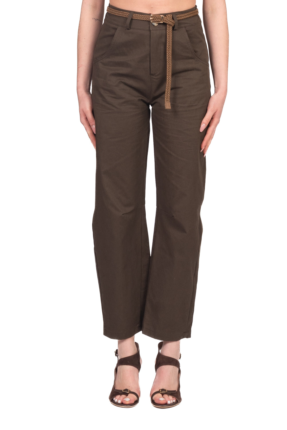 Vicolo - Pantalone barrel con cintura Art. TAB1709