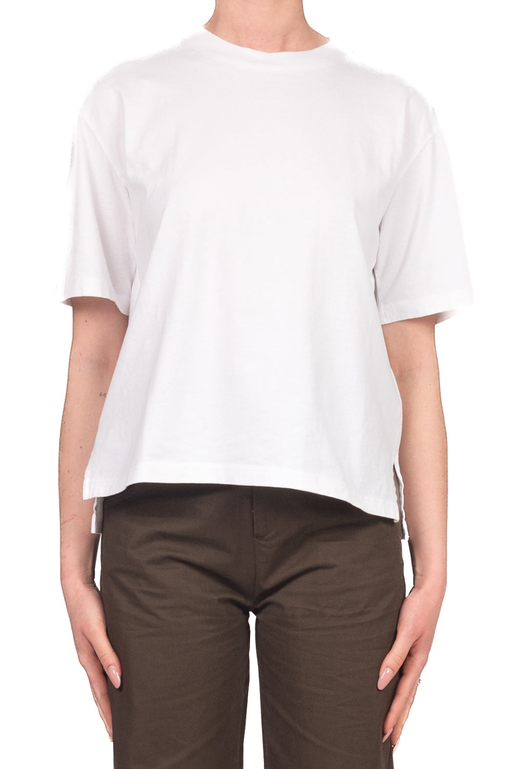 Emunà - T- Shirt basica con spacchetti Art. 271M05