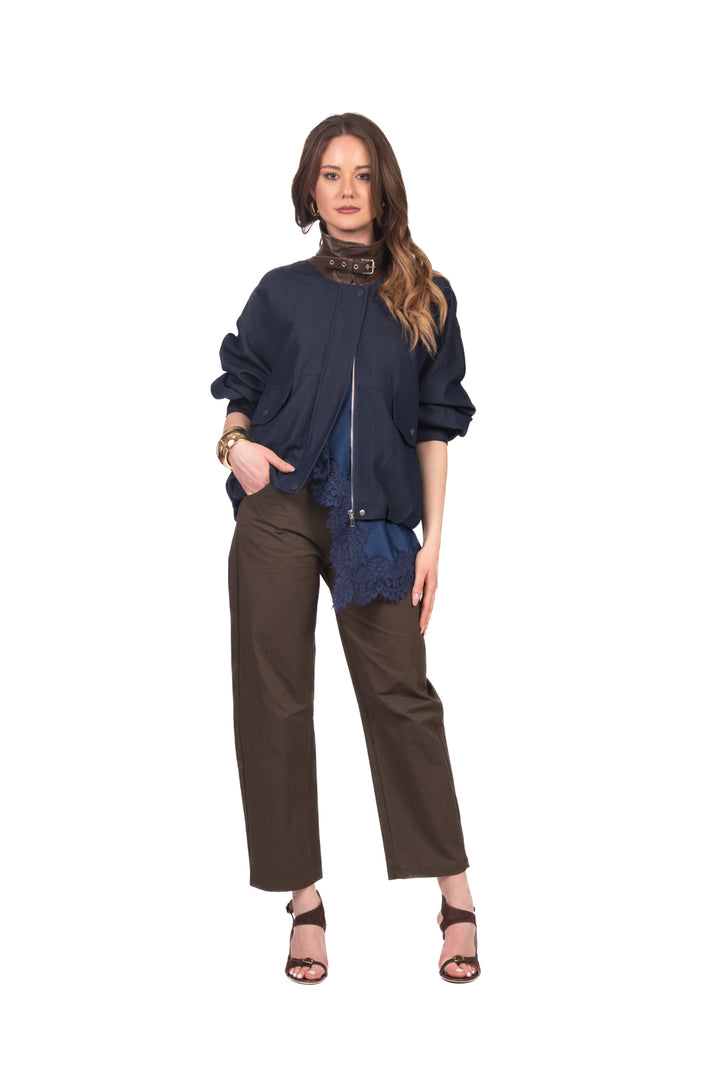 Vicolo - Giacca bomber colletto ecopelle Art. TAB0078