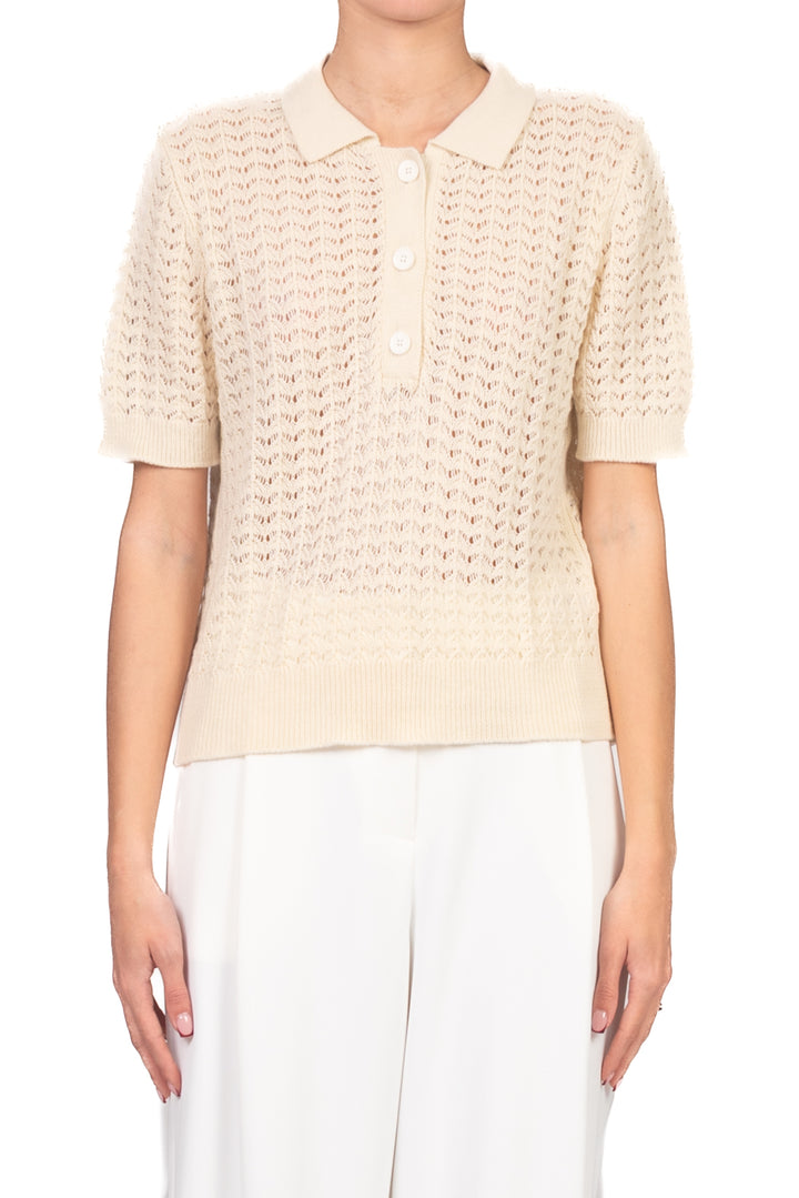 Vicolo - Maglia polo crochet Art. 7AB7083