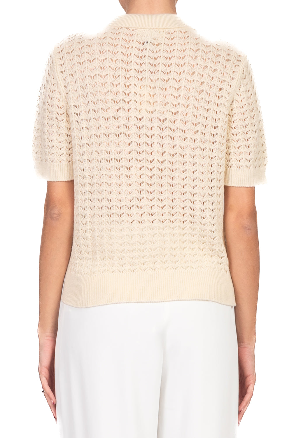 Vicolo - Maglia polo crochet Art. 7AB7083