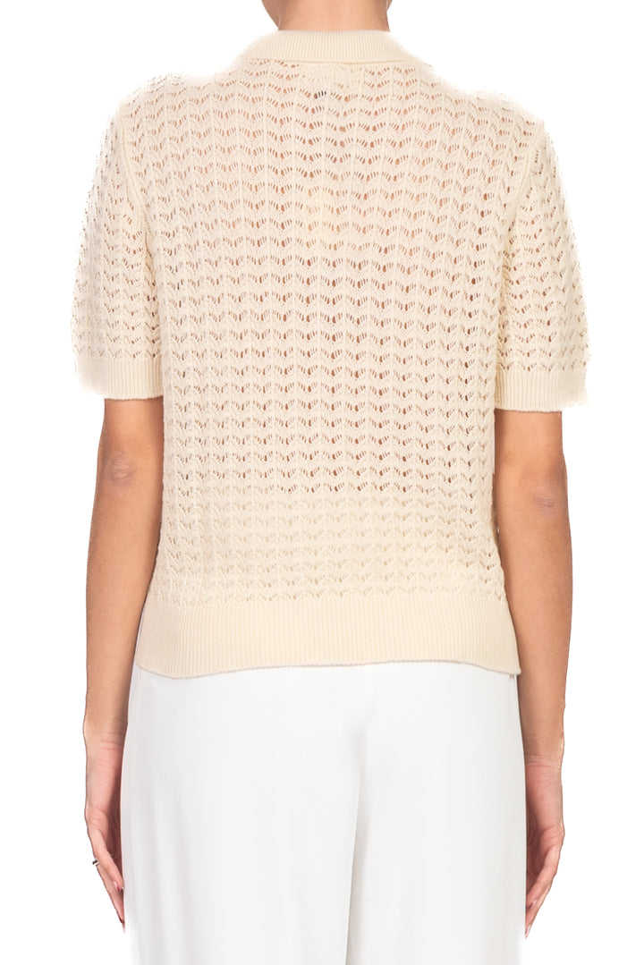 Vicolo - Maglia polo crochet Art. 7AB7083
