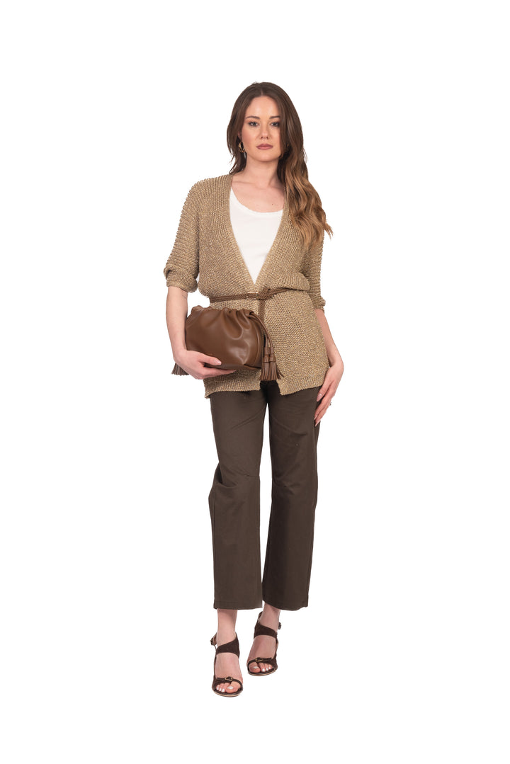 Vicolo - Cardigan aperto filo lurex Art. 5AB5021