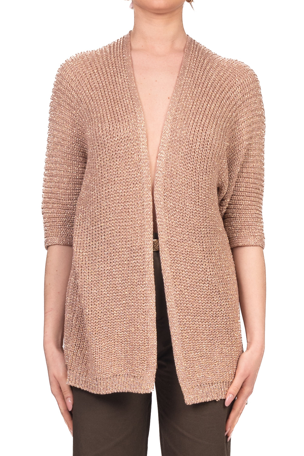 Vicolo - Cardigan aperto filo lurex Art. 5AB5021