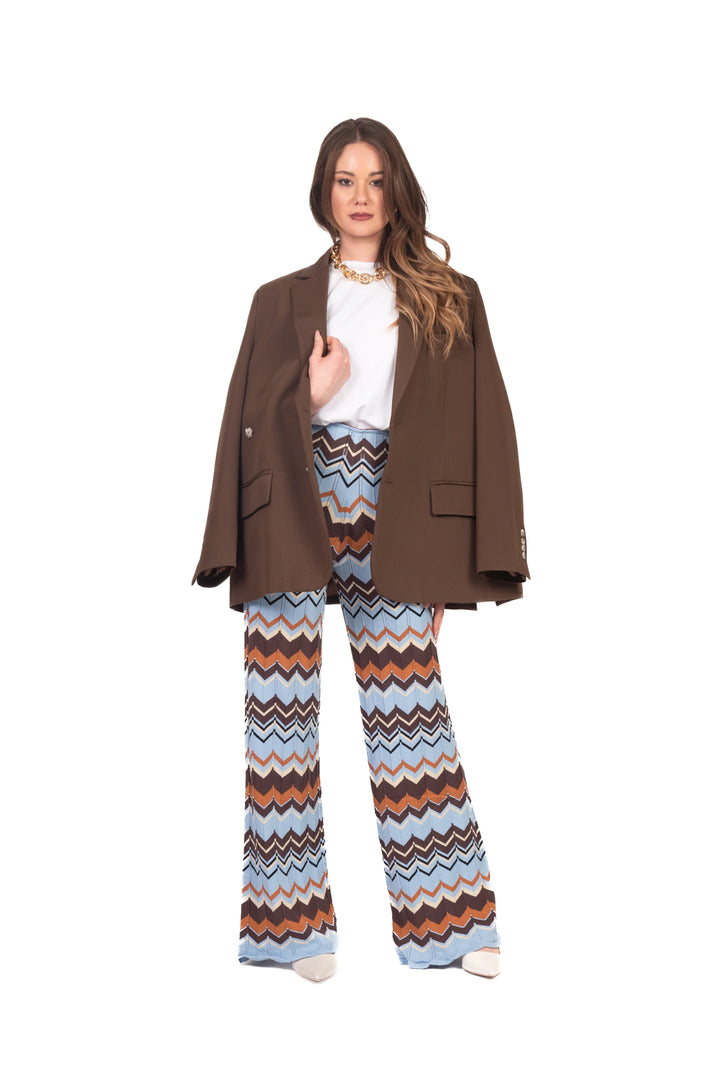 Vicolo - Pantalone in maglia fantasia Art. 4AB4018