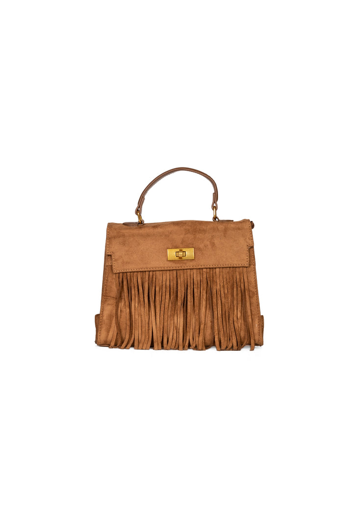 Upper - Borsa in suede con frange