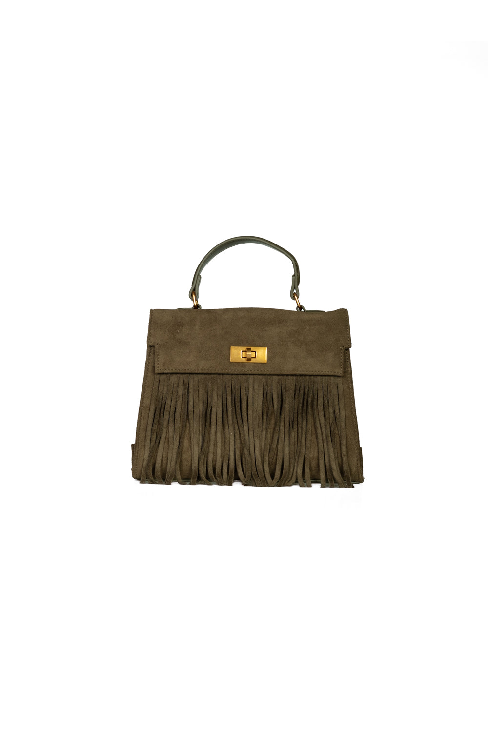 Upper - Borsa in suede con frange
