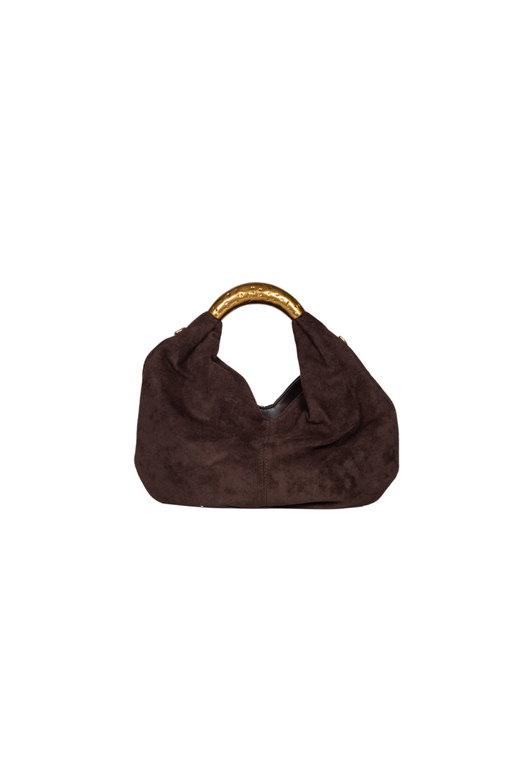 Upper - Borsa mezzaluna scamosciata
