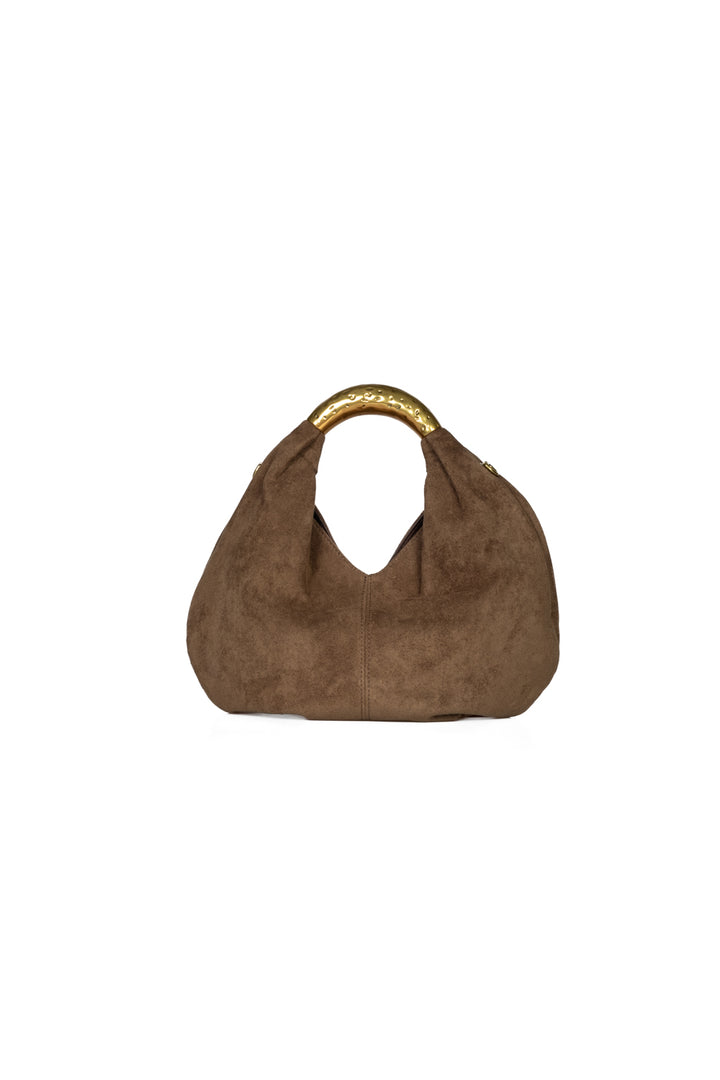 Upper - Borsa mezzaluna scamosciata