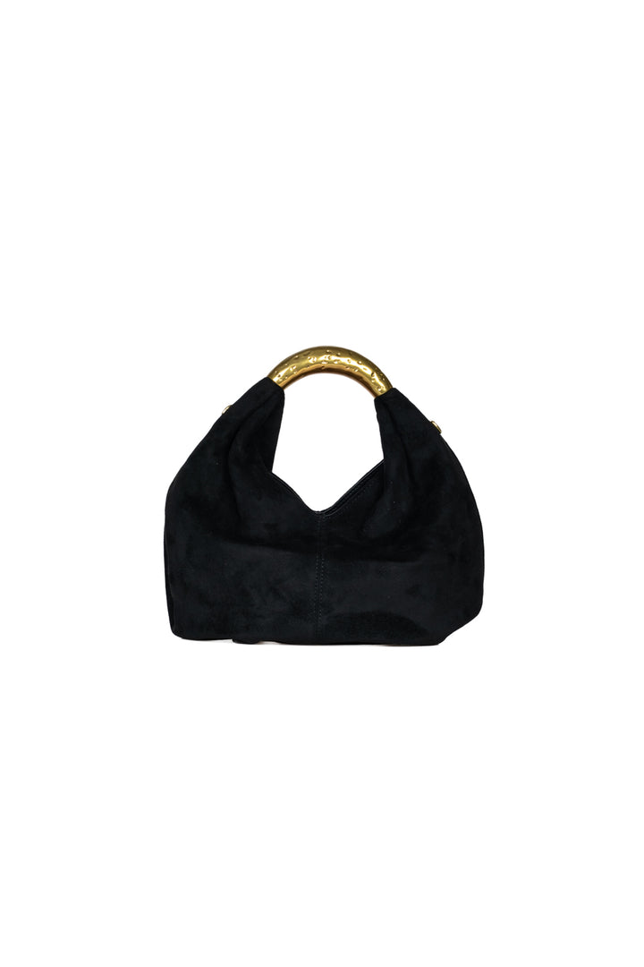 Upper - Borsa mezzaluna scamosciata
