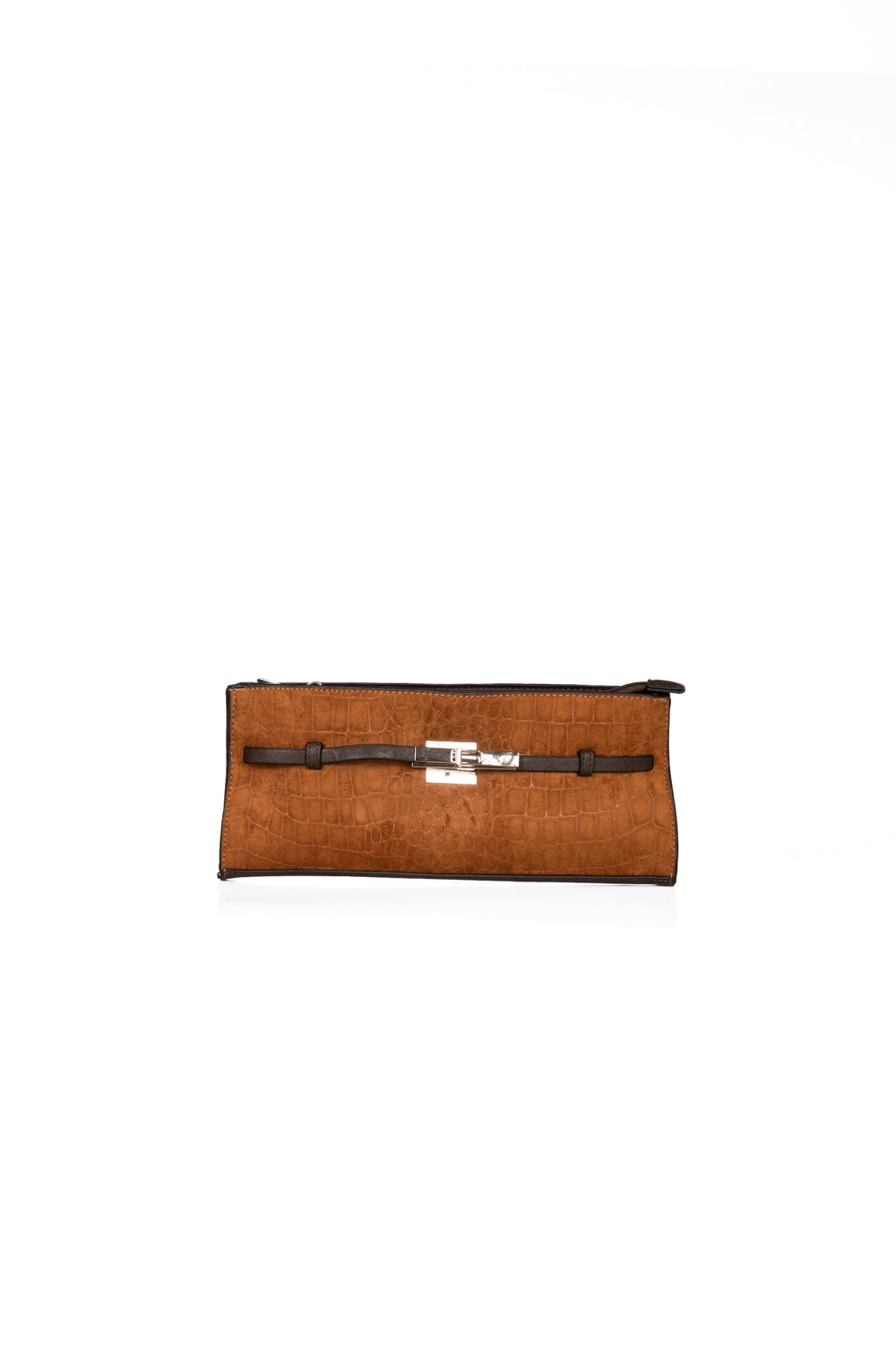Upper - Borsa baguette scamosciata effetto cocco