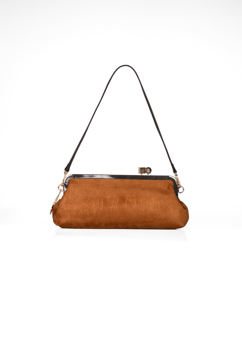 Upper - Clutch scamosciata effetto cocco