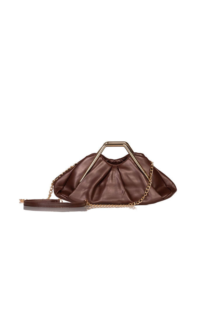 Upper - Borsa clutch manico oro