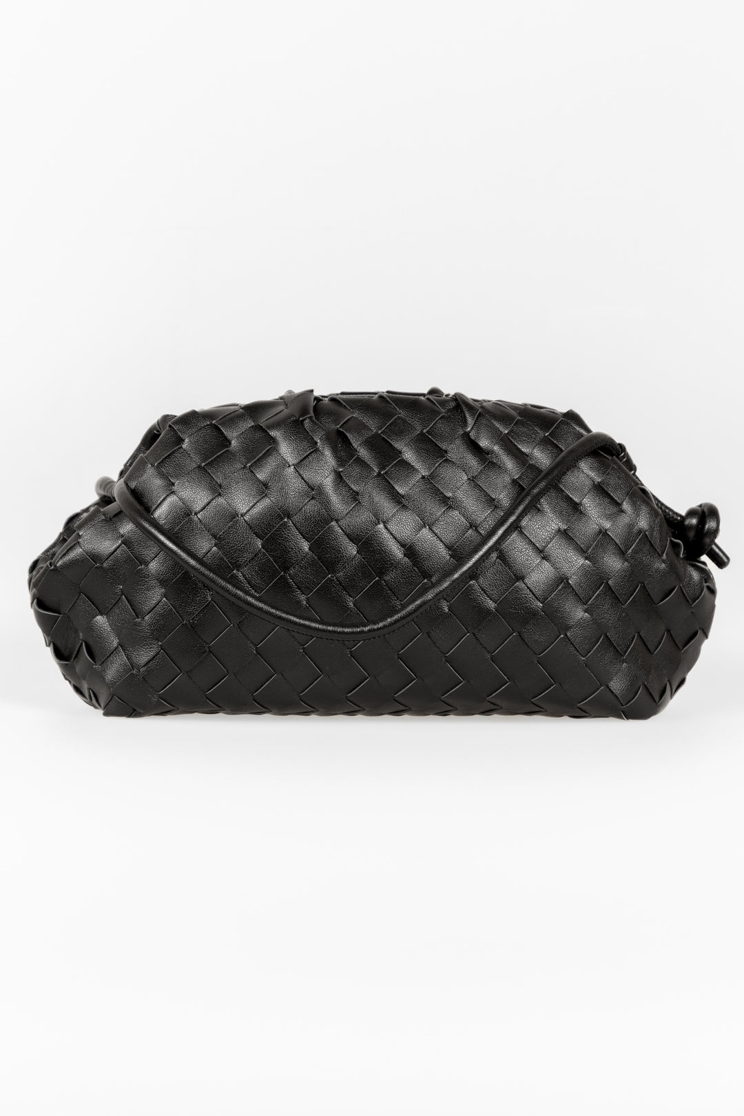 Upper - Borsa clutch intrecciata con tracolla