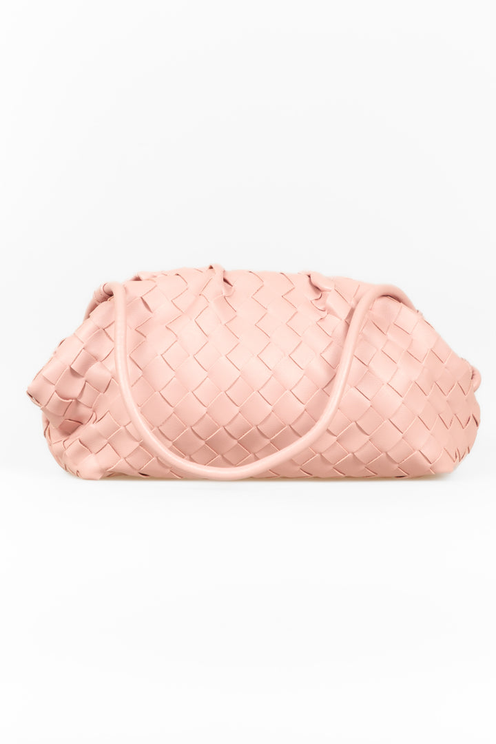 Upper - Borsa clutch intrecciata con tracolla